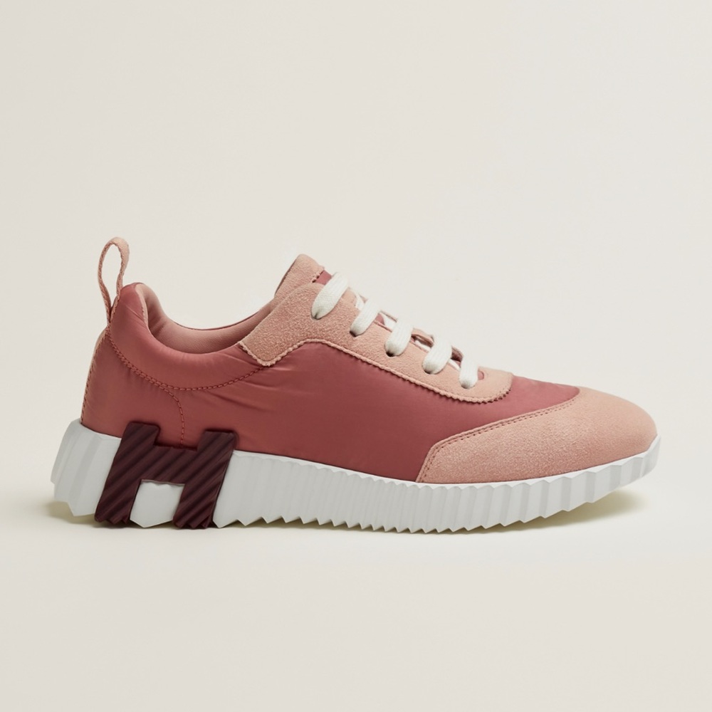 Hermes rose opaline bouncing sneakers size 39 NIB - Picture 2 of 6